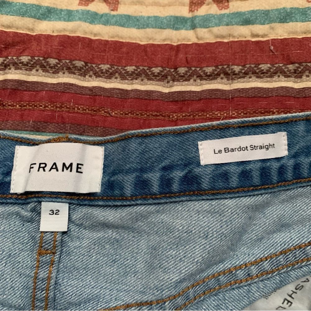 Frame High Rise Denim Shorts size 32 - Picture 2 of 5